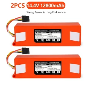 14.4V 12800mAh Battery for Xiaomi Part number(BRR-2P4S-5200S,BRR-2P4S-5200D) Robot Roborock S50 S51 S55 S51 T4 T6 T7 1T