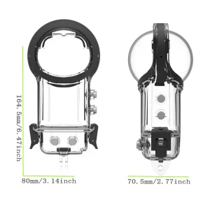 Invisible Dive Shell Accessories for Insta360 X4 Action Camera 40M Depth