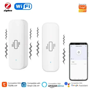 Wireless Smart Vibration Sensor with Remote Real-Time Monitoring and Historical Data Recording for Enhanced Home Security and Automation