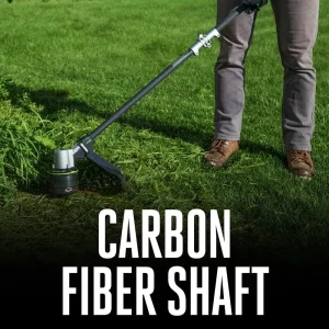 16-Inch 56-Volt Lithium-Ion Cordless Telescopic Carbon Fiber Straight Shaft String Trimmer, 4.0Ah Battery and Charger Included