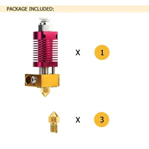 Upgraded Aluminum 3D Printer Extruder Hotend Assembly with 0.4MM MK8 Nozzle for CR Series and Ender Series Printers