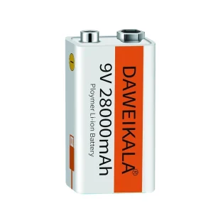 2024 9V battery 28000mAh li-ion Rechargeable battery Type-C Battery 9v for Multimeter Microphone Toy Remote Control KTV use