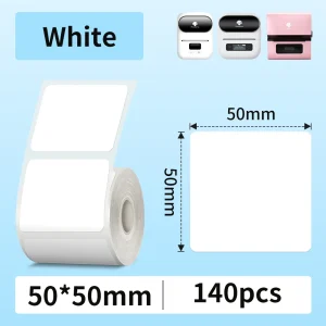 Waterproof Oil-Proof Adhesive Thermal Paper Labels for Phomemo M110 Printer Compatible with M221 M220 M120 M200 M110S