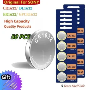 10-50pcs Original For Sony cr1632 3v lithium battery DL1632 BR1632 ECR1632 L1632 Car Key Remote Control CR 1632 Watch Battery