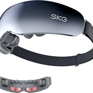 SKG E7 Eye Massager with Heat, Vibration Bluetooth Music Smart Eye Massager for Migraines, Adaptive Temple Massage for Eye Relax