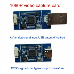 1080p CVBS to USB Capture Adapter with Free Driver Installation and Plug and Play Function for PC and Android Devices