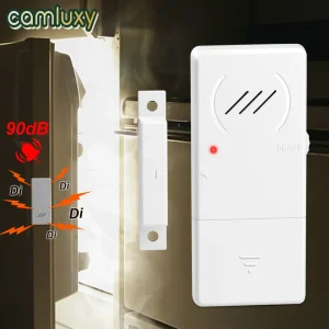 Wireless Refrigerator Door Open Alarm with 60 Second Delay and 90dB Loud Alert for Freezer and Fridge Safety