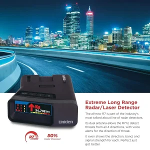 Long Range Police Radar and Laser Detector with Directional Arrows and Real-Time Alerts