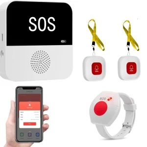 WiFi Enabled Emergency Response System for Seniors and Disabled with Remote Caregiver Notification and Fall Detection