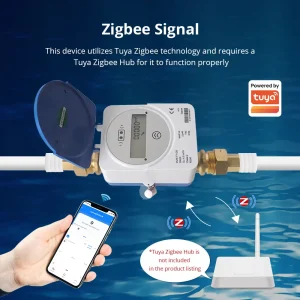 IP68 Waterproof Smart Water Meter with App Remote Monitoring for Home and Commercial Water Management