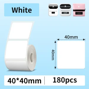 Waterproof Oil-Proof Adhesive Thermal Paper Labels for Phomemo M110 Printer Compatible with M221 M220 M120 M200 M110S