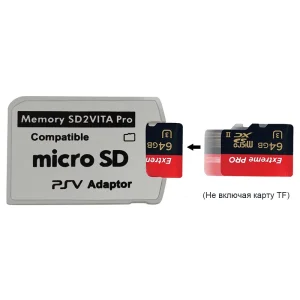 High-Quality PSVita Micro SD Memory Card Adapter and Converter for 3.60 System with SD Game Card Slot Compatibility