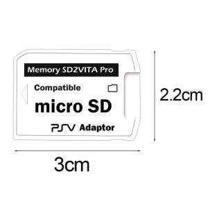 High-Quality PSVita Micro SD Memory Card Adapter and Converter for 3.60 System with SD Game Card Slot Compatibility