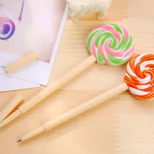 Kawaii School Supply Office Stationery Ballpoint Pen Creative Cute Lollipop Sweet Candy Freebie Styling Novelty Funny Lovely