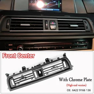 2 Styles Front Console Grill Dash AC Air Conditioner Vent For BMW F10 F11 F18 520i 523i 525i 528i 535i 64229166885 64229209136