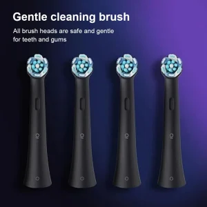 4 Pack Replacement Toothbrush Heads Black Or White Toothbrush Brush Head Toothbrush Attachment for Oral-B IO Electric Toothbrush