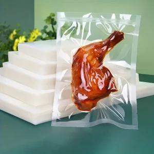 50 Count Vacuum Sealer Bags for Food Storage, Reusable Airtight Compression Bags for Meat, Fruit, and Vegetables