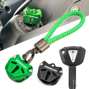 Kawasaki NINJA1000 SX CNC Aluminum Motorcycle Key Shell Cover and Keychain Protector for NINJA1000SX NINJA1000-SX