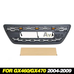 2004-2009 Lexus GX460 GX470 Front Bumper Grill with LED Lights ABS Material Upgrade Accessories