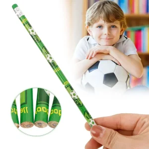 12 Pcs Football Theme Party Painting Writing HB Pencils for Kids Boy Birthday Party Favors Back To School Gift Football Pencils