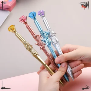 24PCS Diamond Sword Signature Pens Creative Office School Supplies Writing Set