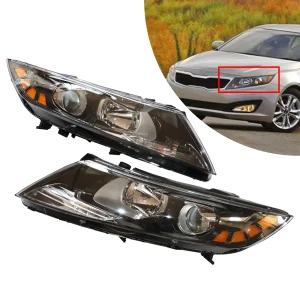 Kia Optima 2011 2012 2013 Replacement Front Headlight Headlamp Assembly Kit Composite Type NSF DOT SAE Certified