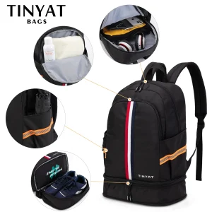 Waterproof School Backpack for Men and Women with Shoe Storage and Foldable Design for Easy Travel