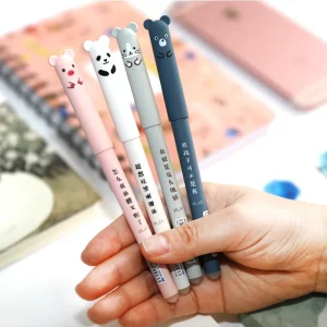 Kawaii Erasable Pens Set Back To School Supplies 0.38 mm Gel Pen For Writing Office Accessories Cute Korean Stationery