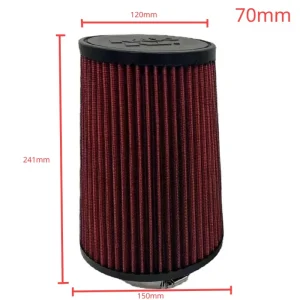 2.5 3 3.5 4 Inch Car Intake Air Filter for K＆N 14084-2 Universal High Flow Cone 102 89 76 70 63.5 60mm KN Tapered Mushroom Head