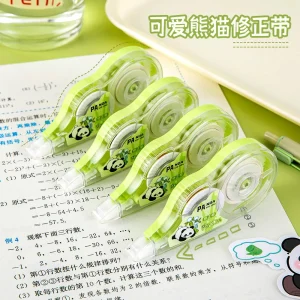 Kawaii Panda Correction Tape Dispenser for Easy Mistake Correction and Error Fixing