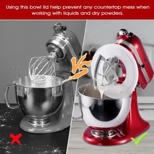 1pcs/2pcs Mixers Bowl Covers for KitchenAid 4.5-5 Quart Tilt-Head Stand Mixers Bowl Covers Lid