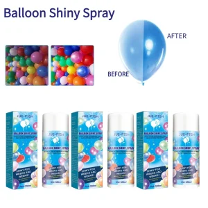 100ml Professional Balloon Shine Spray for Latex Foil Helium Balloons – Long Lasting Glossy Finish with Easy Control