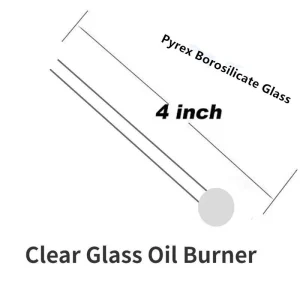 10/50/150PCS 4 Inches Glass Oil Burner Pipe for Clear Thick Borosilicate Glass Experiment