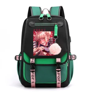 Himiko Toga Travel Bag, Unique Digital Print Backpack for Women and Men, Unisex School Bag with Interior Pockets