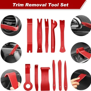 Car Interior Trim and Panel Removal Tool Kit with Ergonomic Design for Automotive, Marine, Furniture, and Aircraft Applications