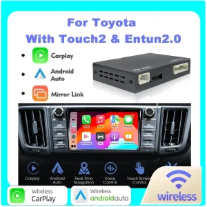 Wireless CarPlay and Android Auto Retrofit Kit for Toyota Touch2/Entune2.0 System 2014-2019 Models