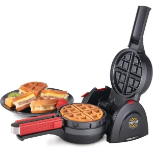 03512 Stuffler Stuffed Waffle Maker, Belgian, Large, Black