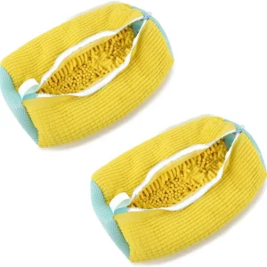 Machine Washable Shoe Cleaning Bag with Soft Polyester Cotton Material and Rubber Zipper