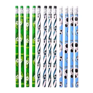 12 Pcs Football Theme Party Painting Writing HB Pencils for Kids Boy Birthday Party Favors Back To School Gift Football Pencils