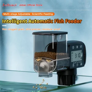 Intelligent Automatic Fish Feeder with Digital Timer and WiFi Wireless Remote Control for Aquarium Tank Fish Feeding