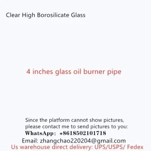 10/50/150PCS 4 Inches Glass Oil Burner Pipe for Clear Thick Borosilicate Glass Experiment