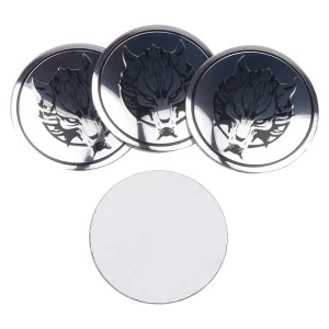 4Pcs 56mm Wolf Dragon Emblem Car Wheel Center Hub Cap Stickers Rim Cover Badge for HONDA TOYOTA BMW KIA Chevrolet FORD LEXUS