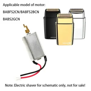 Universal Electric Shaver Battery Charger Motherboard for BABFS2GCN, BABFS2BCN, and BABFS2CN Models with Hair Clipper Motor Accessory Guide Block