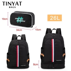 Waterproof School Backpack for Men and Women with Shoe Storage and Foldable Design for Easy Travel