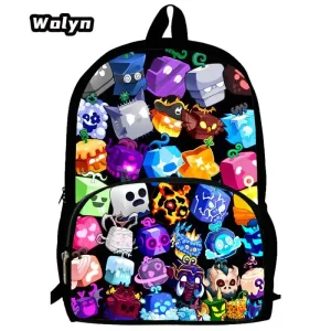 Wholesale Custom School Bags with Unique Anime Game Designs for Pupils and Students