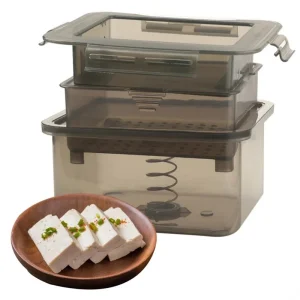 Kitchen Essential Tofu Press Box with Water Filter and Drainer for Quick and Easy Tofu Preparation