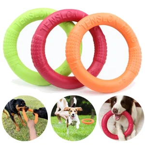 Interactive Water Training Ring for Small and Medium Dogs – Floating Flying Disk Toy for Fetch and Play