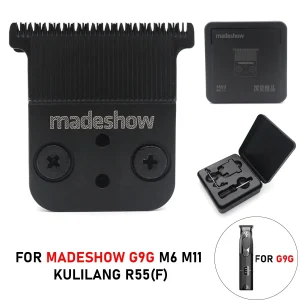 100% Brand New Ultra-Thin Stainless Steel Hair Cutting Blade for Madeshow M5 M6 M11 Kulilang R55(F) R66 R77F Professional Hair Clipper Machines