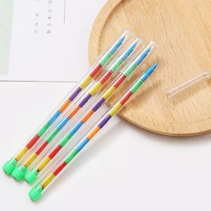 10 Colors Kawaii Crayon Set for Kids Art Drawing, Multicolor Pencils for Student School Supplies, Creative Writing Pen Gift