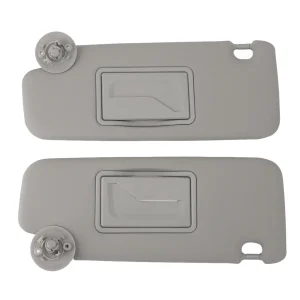 1 Pair Car Sun Visor UV Blocking Gray Left Right Sun Visor with Mirror for SONIC 2012 – 2020 MATIZ 2004 – 2017 SPARK 2011 – 2022